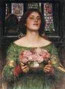 John William Waterhouse Gather Ye Rosebuds While Ye May... Spain oil painting artist
